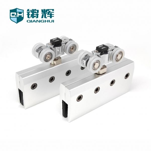 气压分体式双向阻尼玻璃门滑轮
