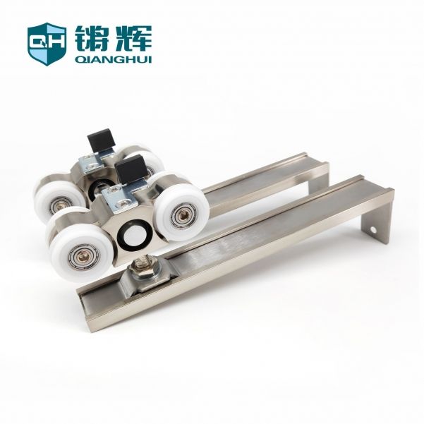 液压分体式双向阻尼木门滑轮