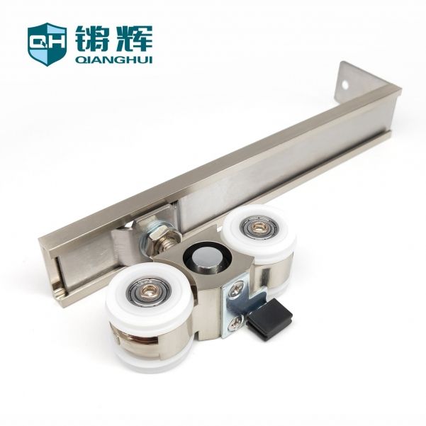 液压分体式双向阻尼木门滑轮